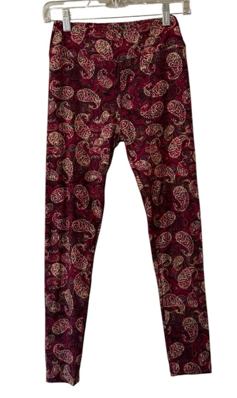 LulaRoe Women Size OS Paisley Colorful Leggings Stretch Soft Teacher Loungewear